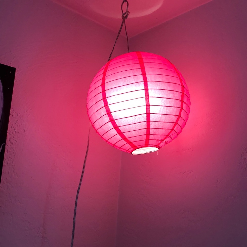 Pink paper lantern